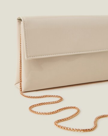 Accessorize Patent Fold-Over Clutch Bag