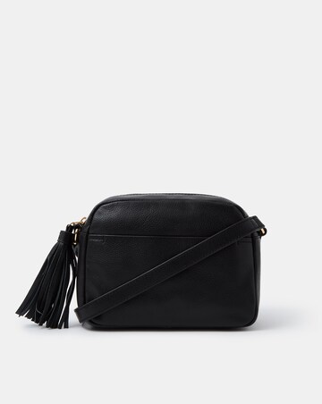Accessorize Tassel Leather Crossbody Bag