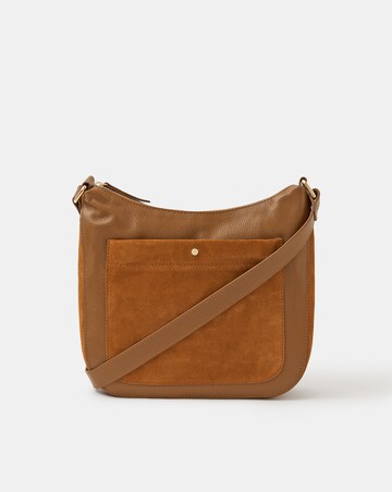 Accessorize Leather Messenger Crossbody Bag
