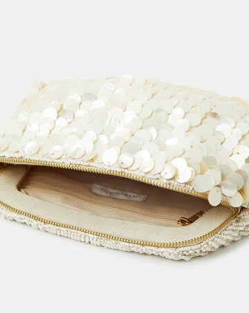 Accessorize Pearl  Embellished Clutch Bag