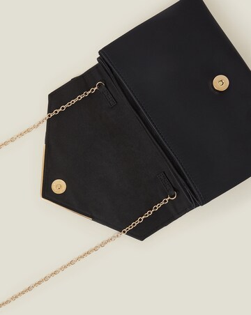 Accessorize Woven Satin Envelope Clutch Bag