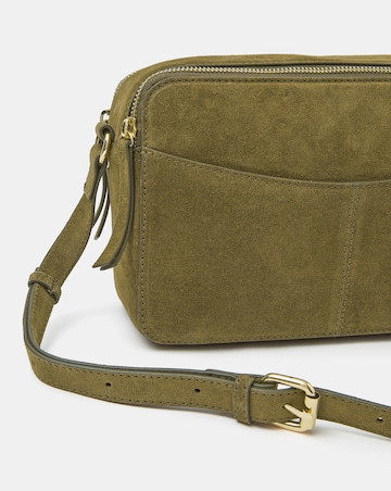 Accessorize Double Zip Suede Camera Bag