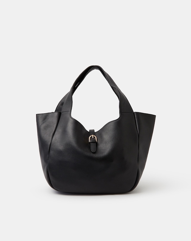 Accessorize Buckle Tab Leather Shoulder Bag