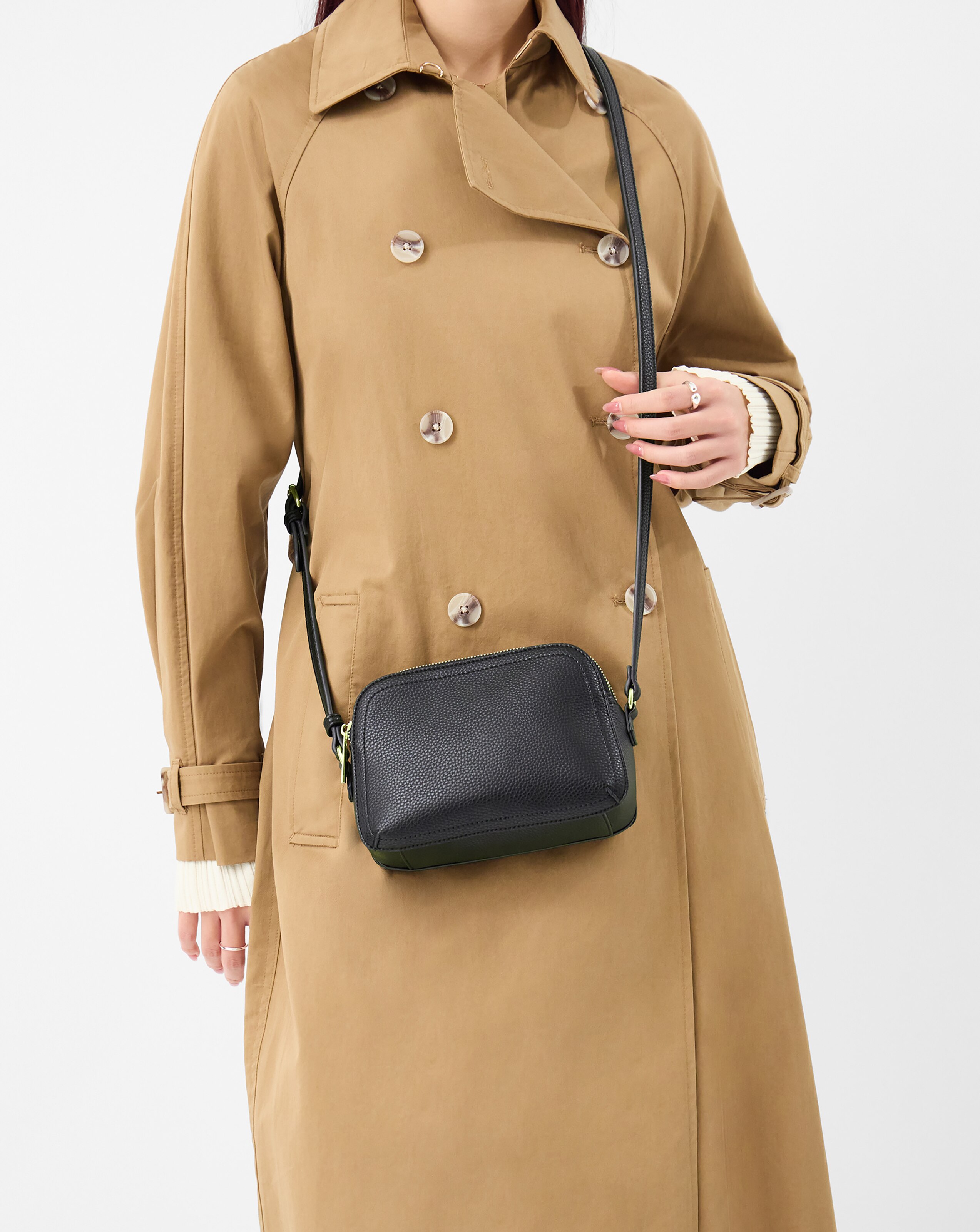 Accessorize Double Zip Crossbody Bag | JD Williams