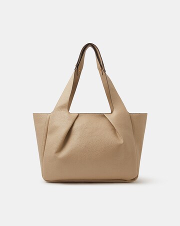 Accessorize Pleated Faux Leather Shoulder Bag