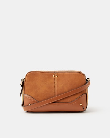 Accessorize Classic Double Zip Crossbody Bag