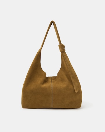 Accessorize Slouchy Knot Leather Shoulder Bag