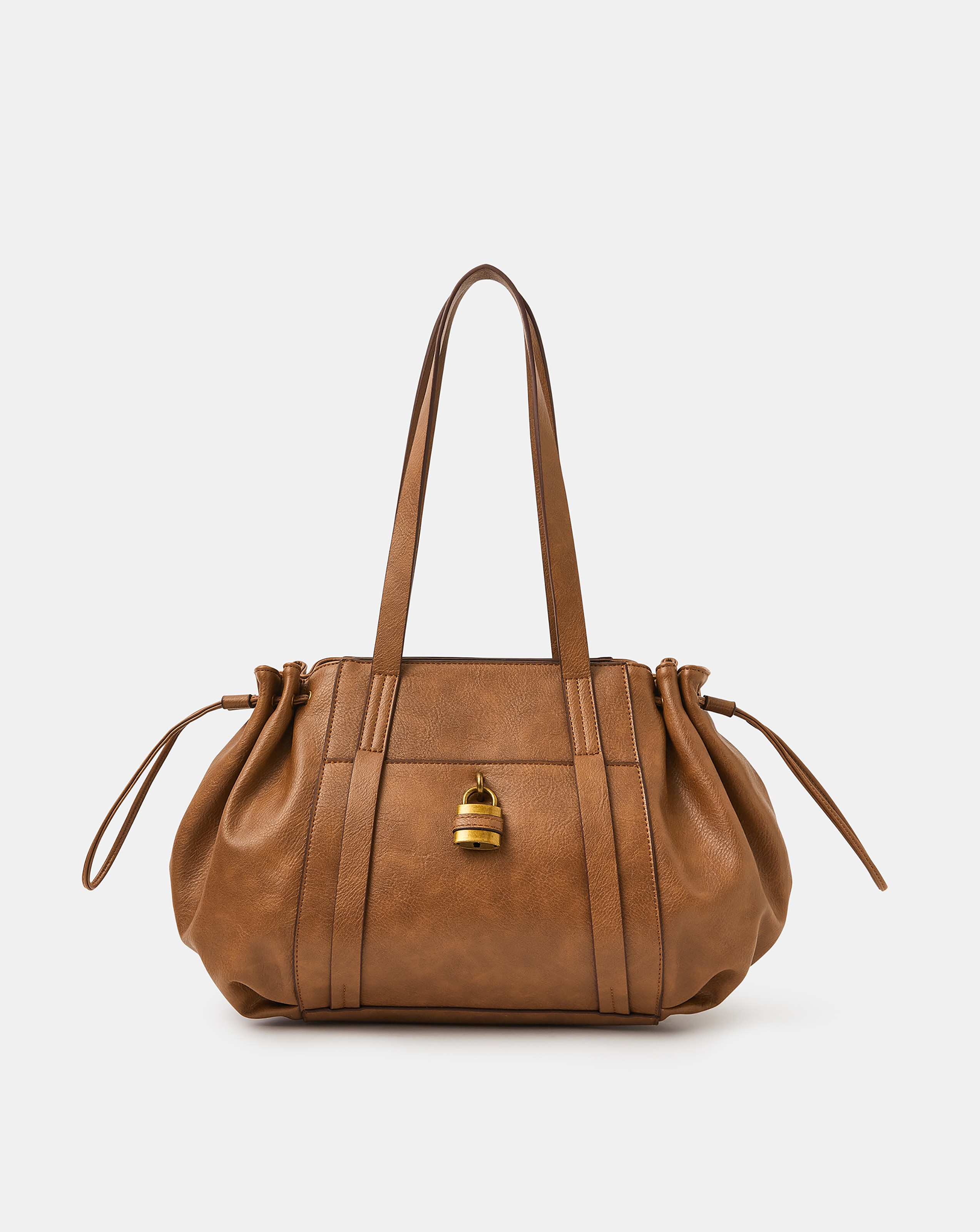 Accessorize Padlock Ruched Shoulder Bag