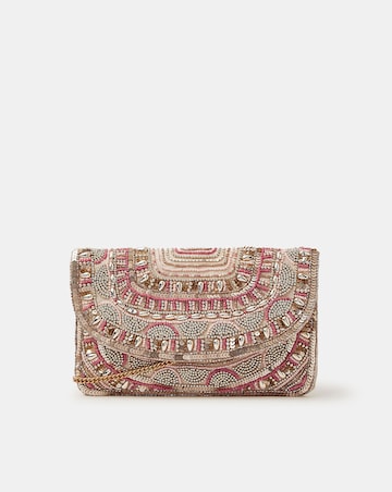 Accessorize Bead Embellished Clutch Bag