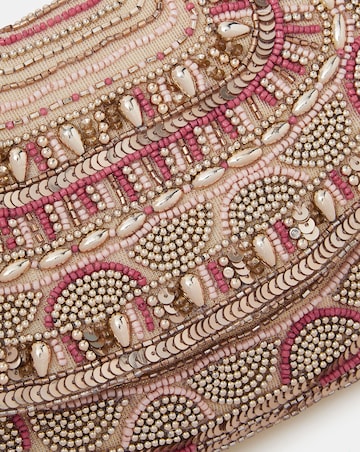Accessorize Bead Embellished Clutch Bag