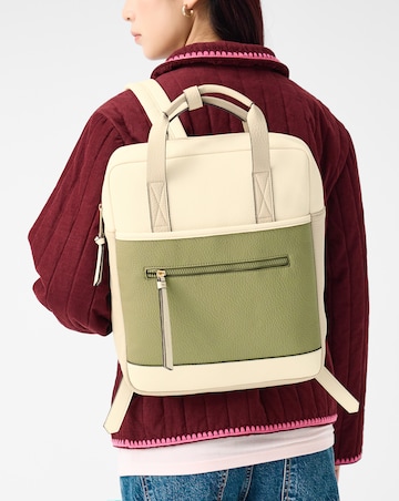 Accessorize Faux Leather Backpack