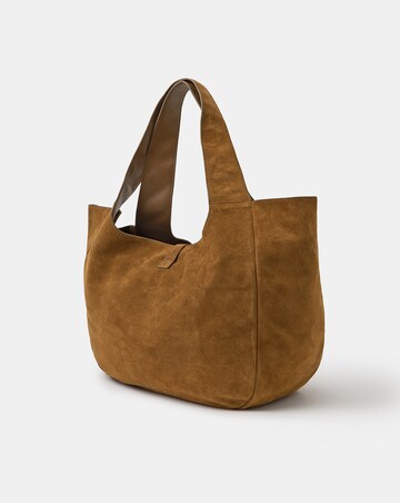 Accessorize Suede Buckle Tab Shoulder Bag