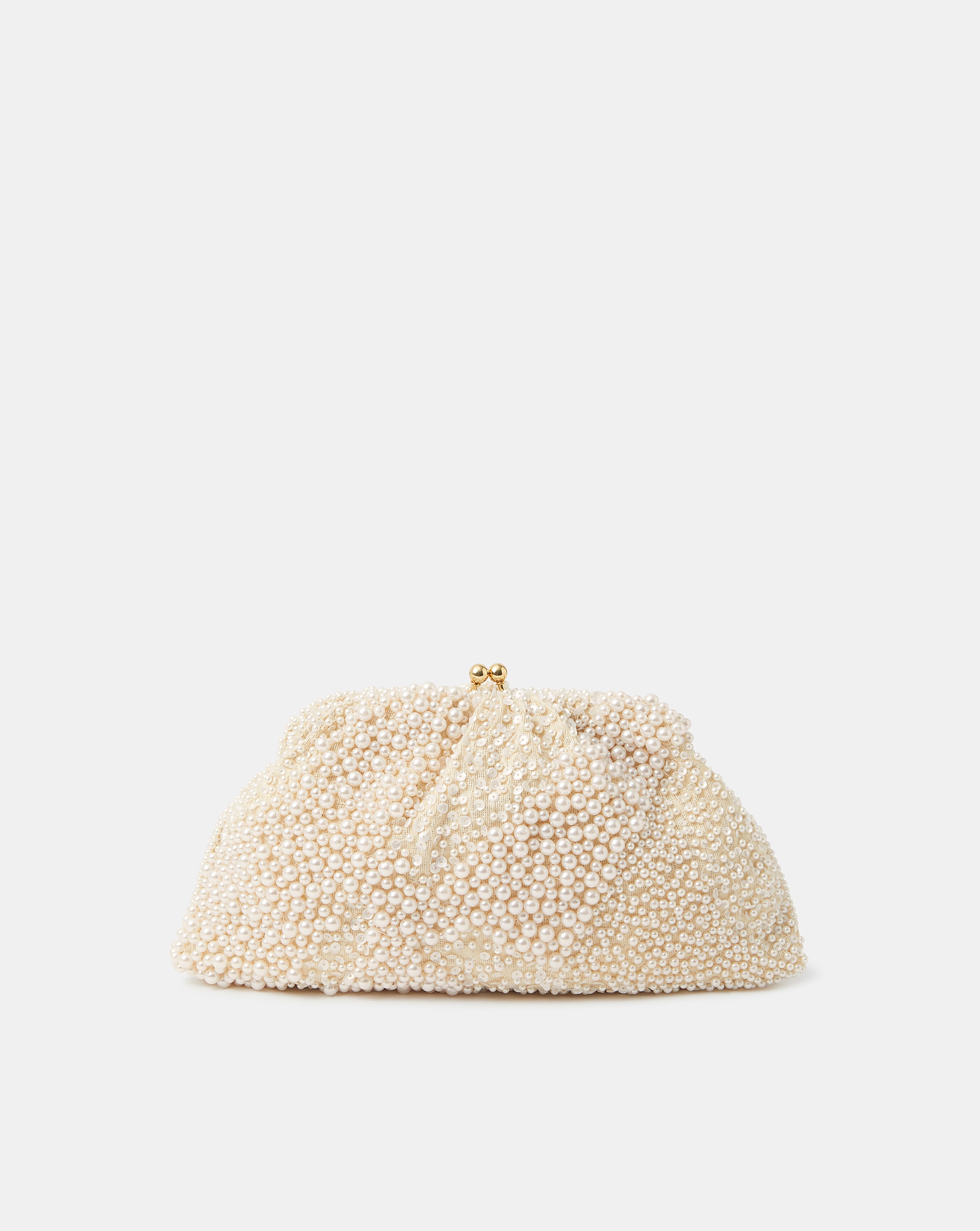 New In - Accessorize Cloud Pearl Beaded Mini Bag