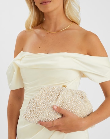 Accessorize Cloud Pearl Beaded Mini Bag