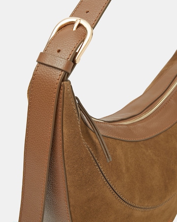 Accessorize Scoop Suede Shoulder Bag
