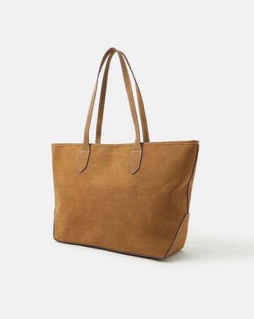 Accessorize Faux Suede Tote Bag