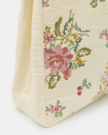 Accessorize Embroidered Quilted Shopper Bag