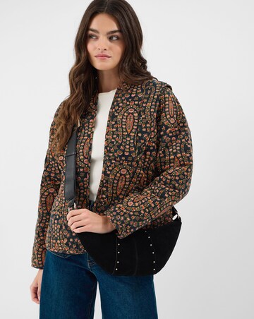 Accessorize Stud Suede Sling Crossbody Bag