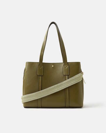 Accessorize Webbing Strap Leather Bag