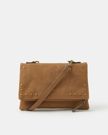 Accessorize Fold Over Zip Crossbody Bag