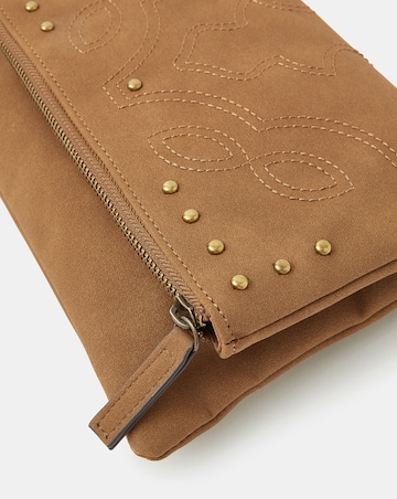 Accessorize Fold Over Zip Crossbody Bag