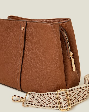 Accessorize Faux Leather Webbing Bag