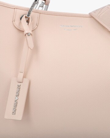 Emporio Armani Apricot Moka Pebbled Shopper With Pouch