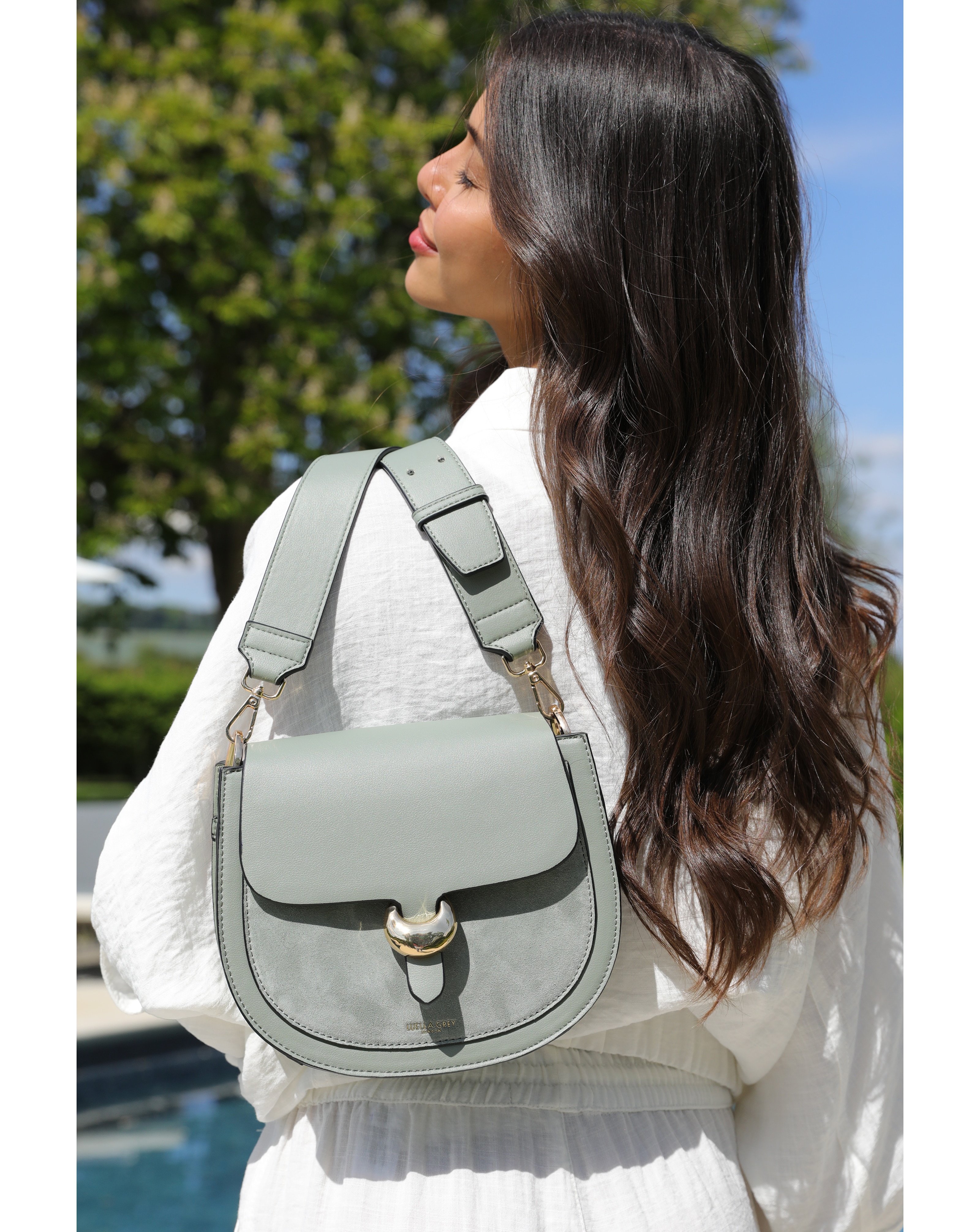 Luella Grey Venetia Green Crossbody