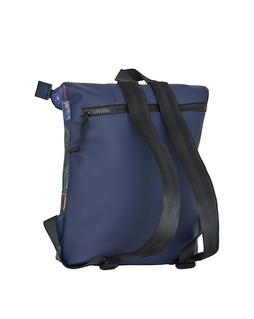 New Rebels Cafe at Night PU Rolltop Tablet Backpack