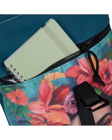 New Rebels Flowerhead PU Rolltop Tablet Backpack Mini