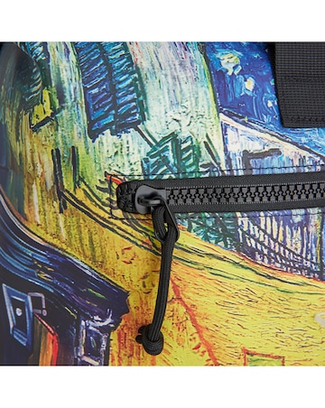 New Rebels Cafe at Night PU Rolltop Laptop (15.6") Backpack