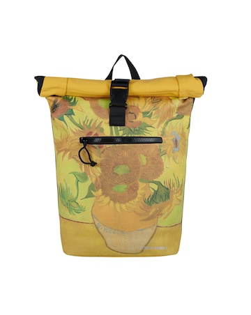 New Rebels Sunflower PU Rolltop Laptop (15.6") Backpack