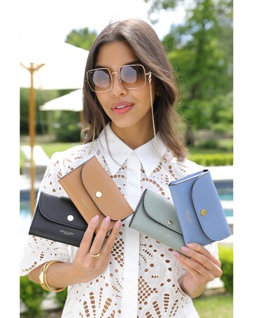 Luella Grey Marina Blue Medium Purse