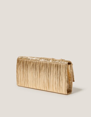 Monsoon Mia Pleated Metallic Clutch Bag
