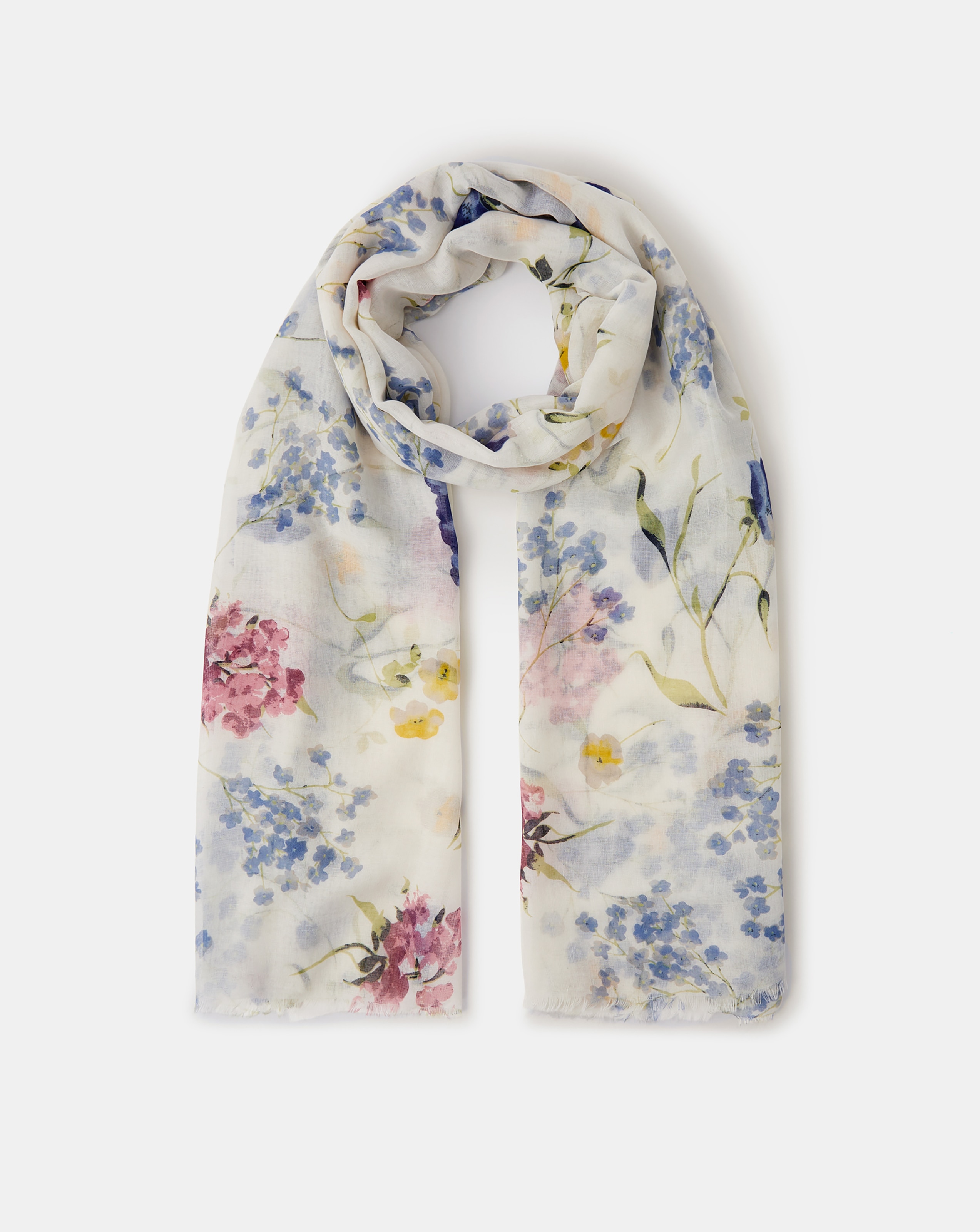 New In - Accessorize Gardenia Print Scarf