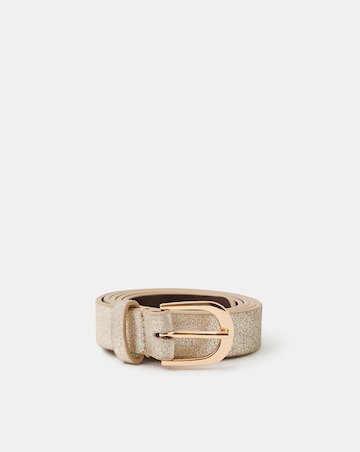 Accessorize Metallic Leather Belt