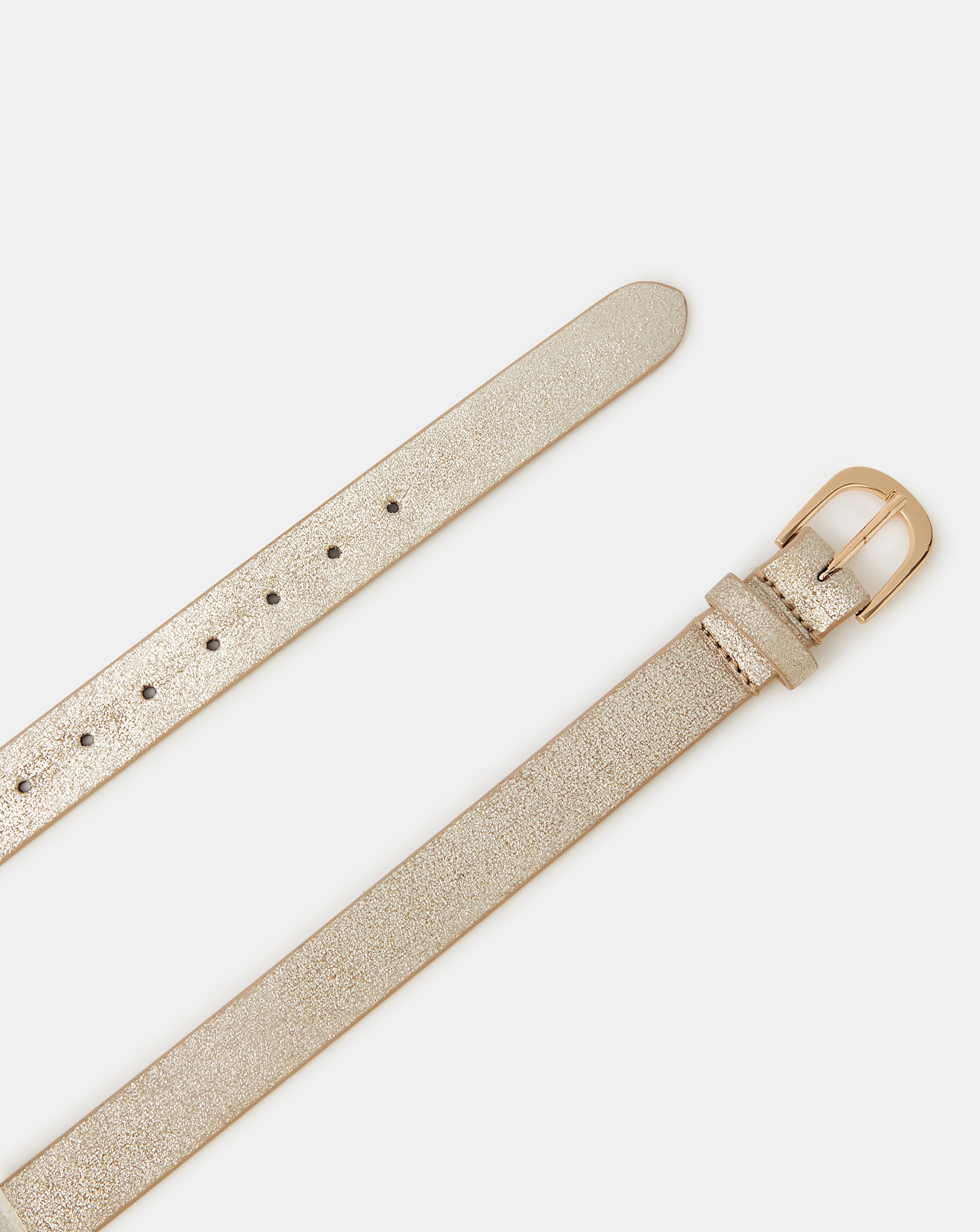 New In - Accessorize Metallic Leather Belt