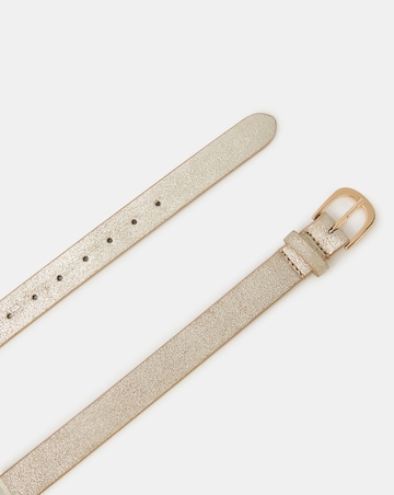 Accessorize Metallic Leather Belt