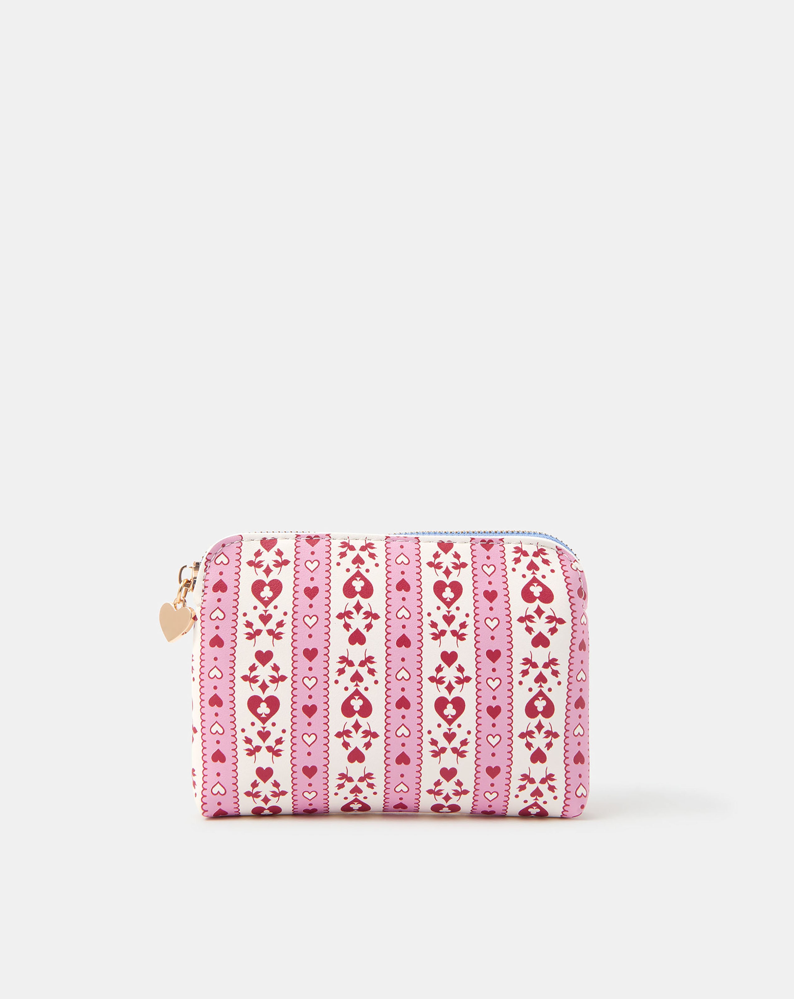 New In - Accessorize Heart Stripe Coin Purse