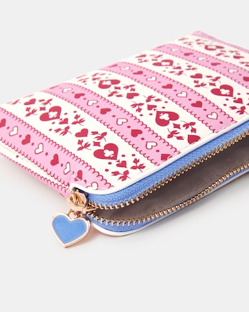 Accessorize Heart Stripe Coin Purse