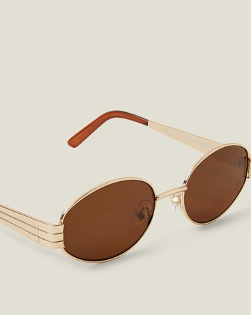 Accessorize Oval Metal Frame Sunglasses