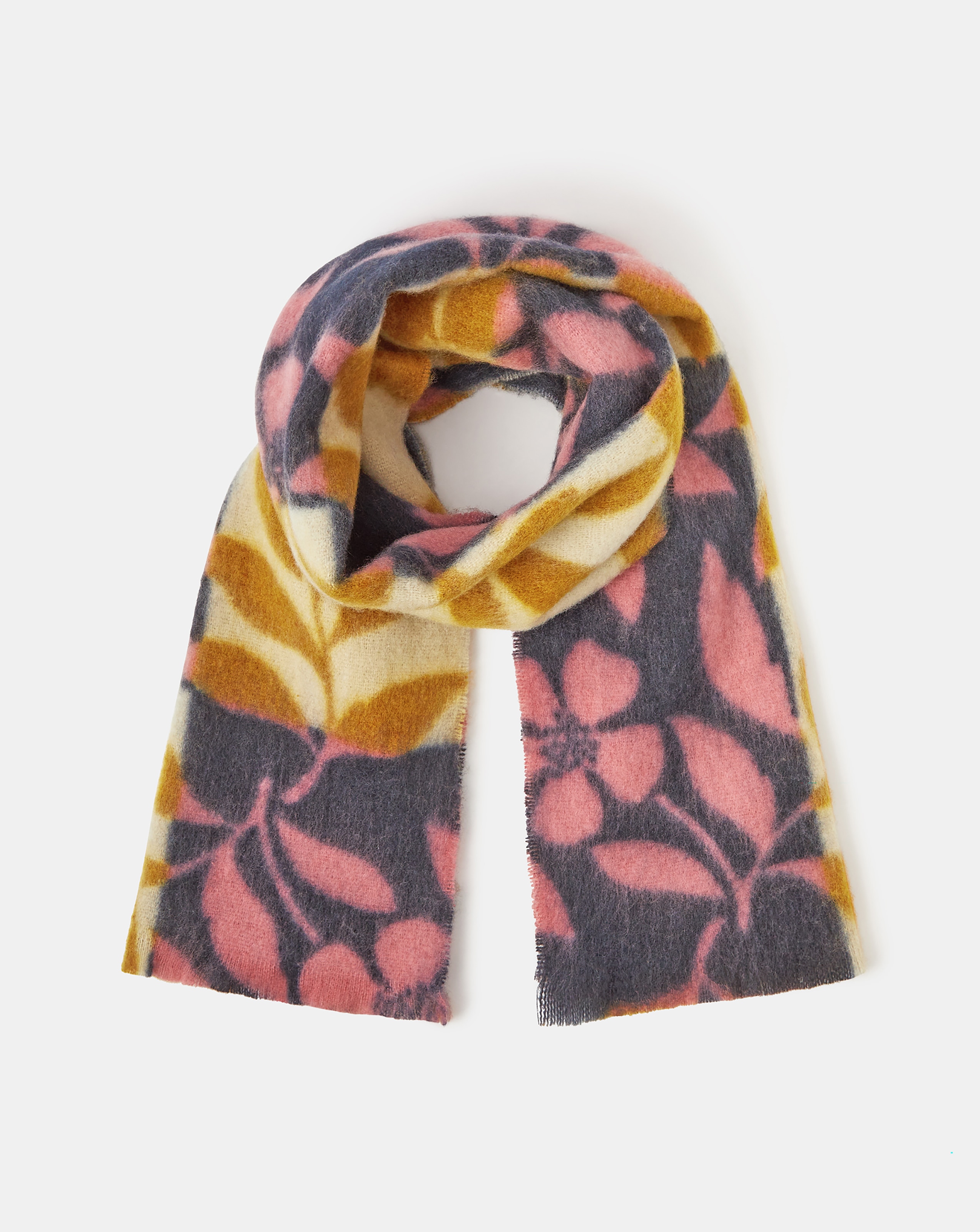 New In - Accessorize Floral Knitted Blanket Scarf