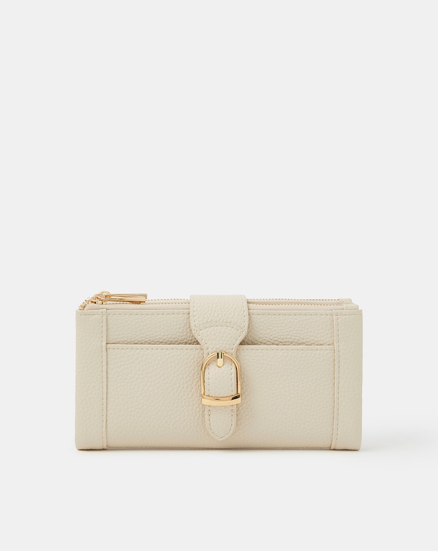 Accessorize Buckle Faux Leather Purse