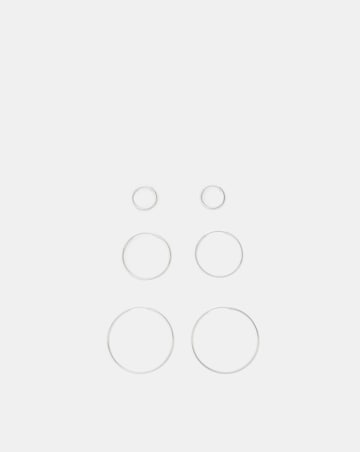 Accessorize 3-Pack ST Hoop Earrings