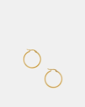 Accessorize Medium ST Hoop Earrings