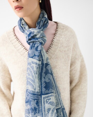 Accessorize Dotty Paisley Print Scarf