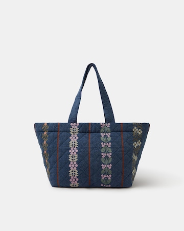 Accessorize Tapestry Denim Shopper Bag