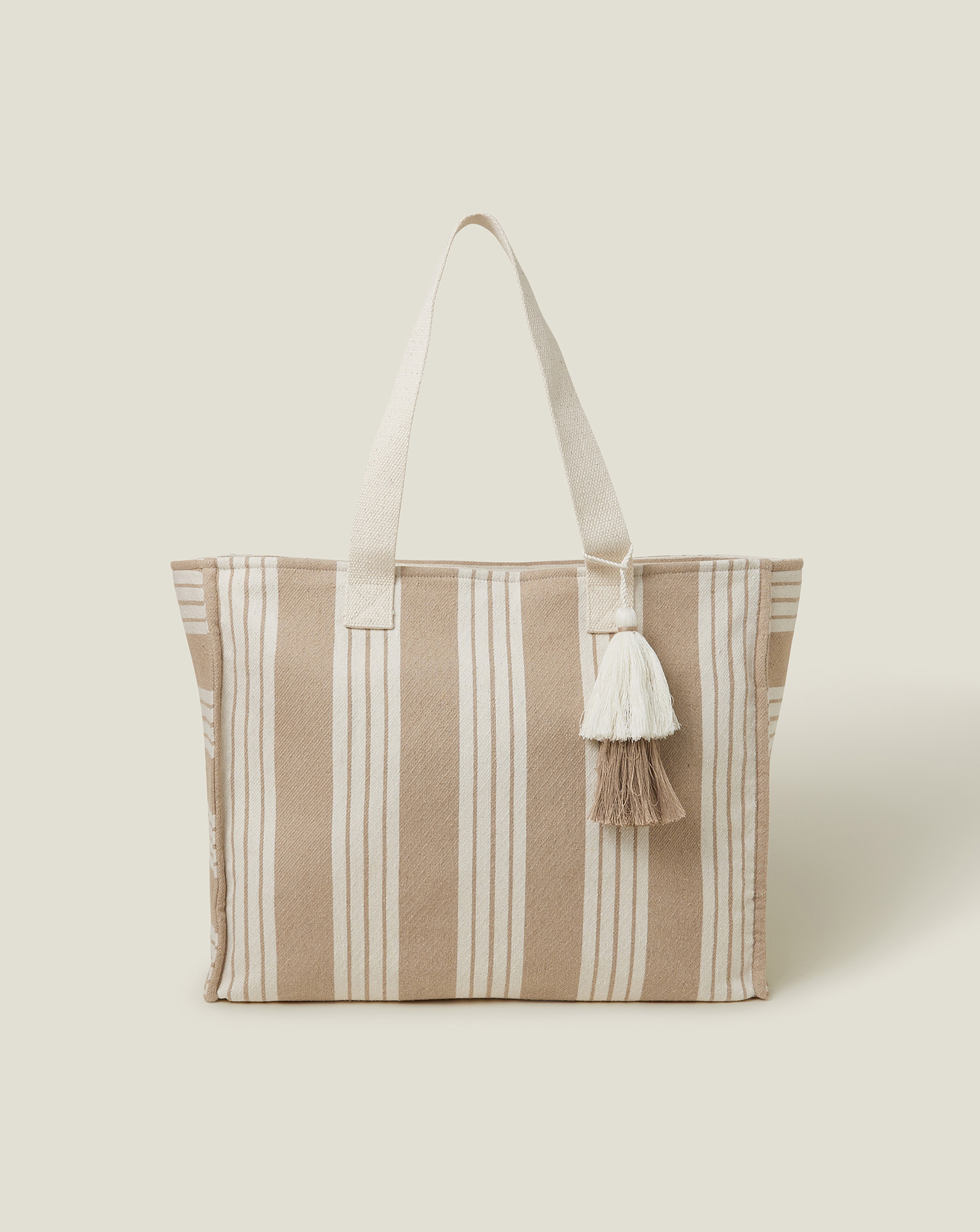 New In - Accessorize Large Stripe Beach Bag