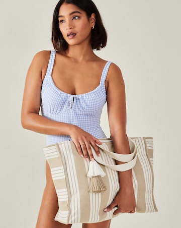Accessorize Large Stripe Beach Bag