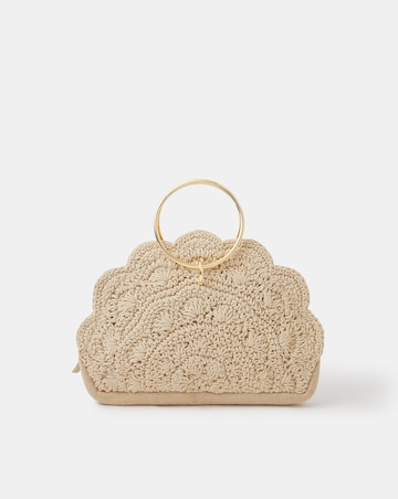 Accessorize Crochet Scallop Ring Bag